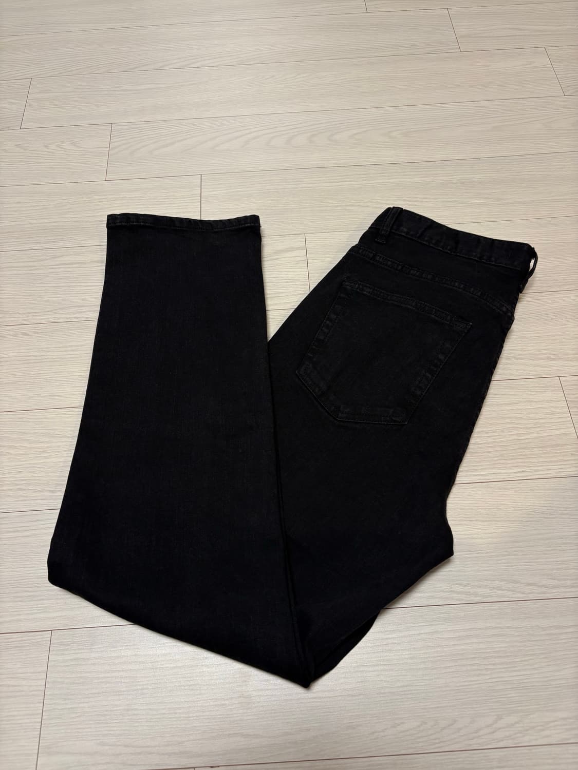 랩12 lab12 스탠다드 슬림 스트레이트 핏 블랙 데님 M사이즈(30) 상품이미지3