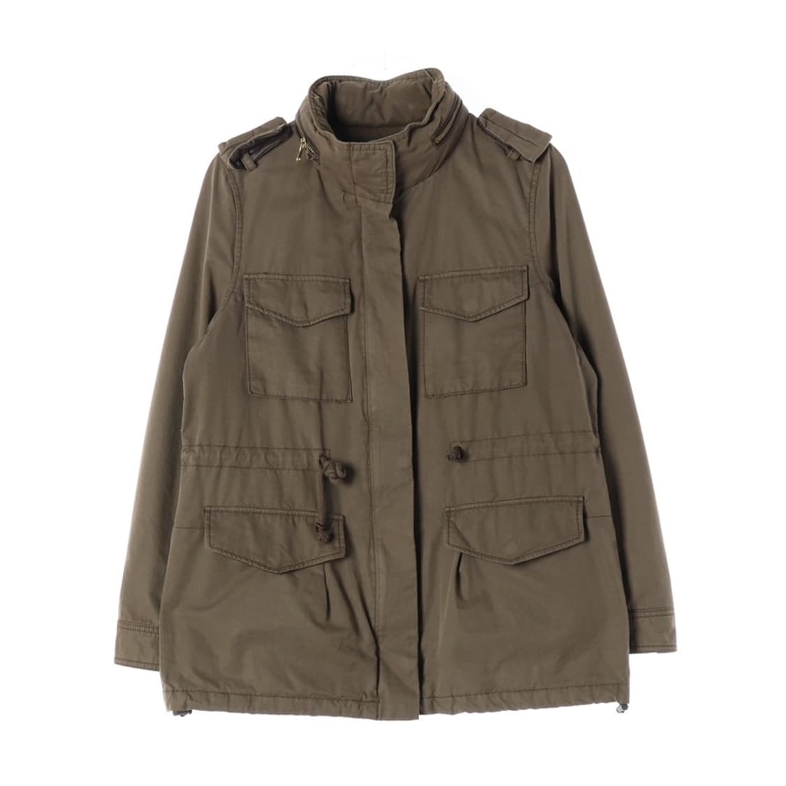 지오다노 우먼즈 필드 야상 자켓 카키 S 상품이미지1