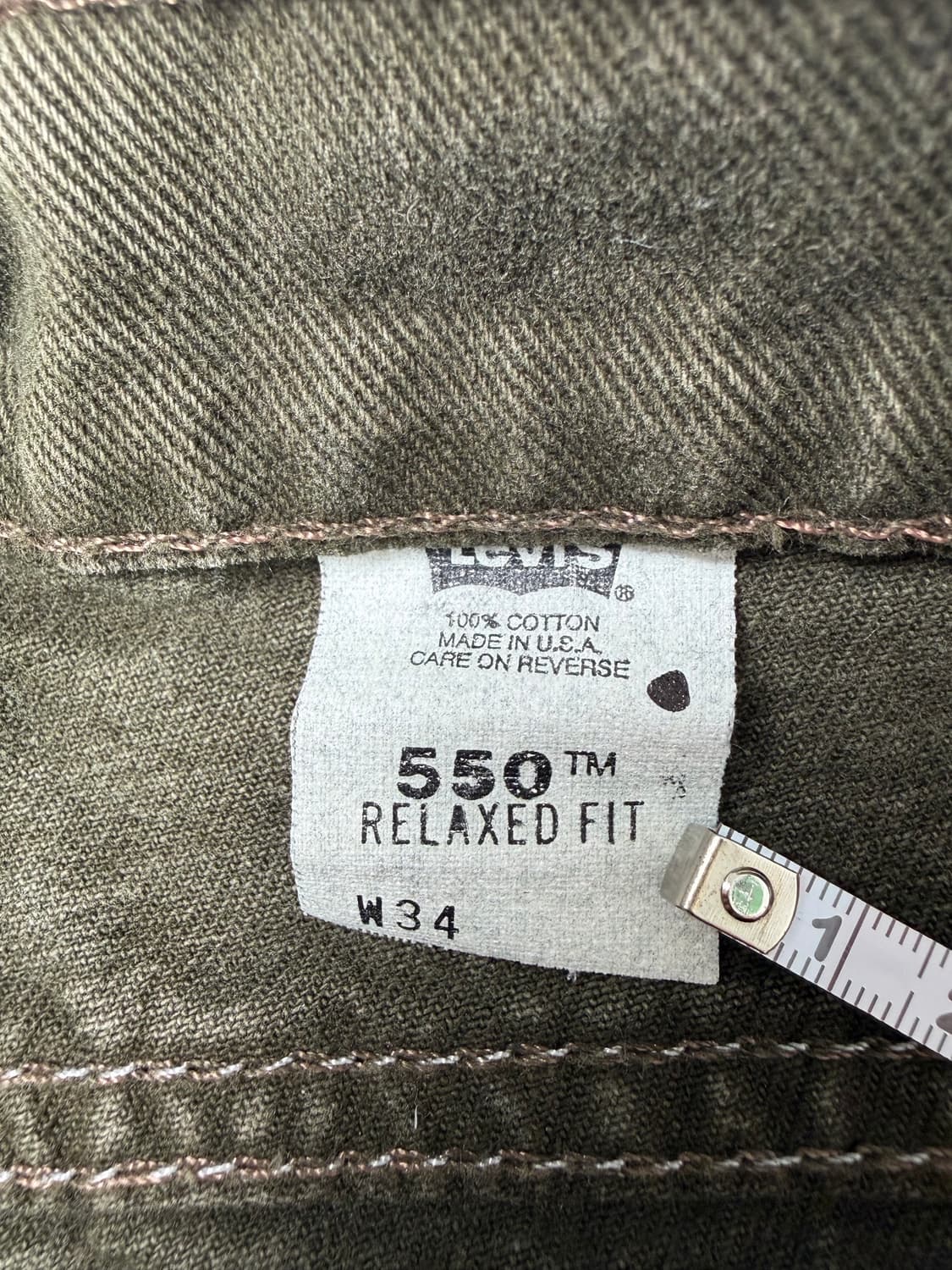90s Levi’s 565 Shorts (olive) 상품이미지3