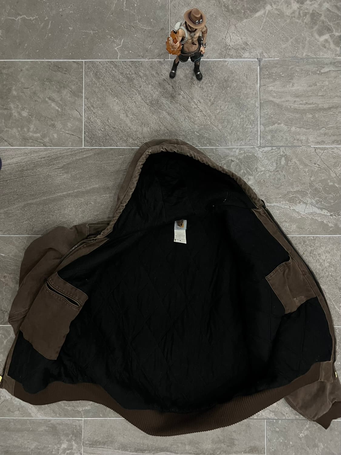 (XL)칼하트 덕 액티브 후드자켓 J130 CHT 체스트넛 상품이미지3