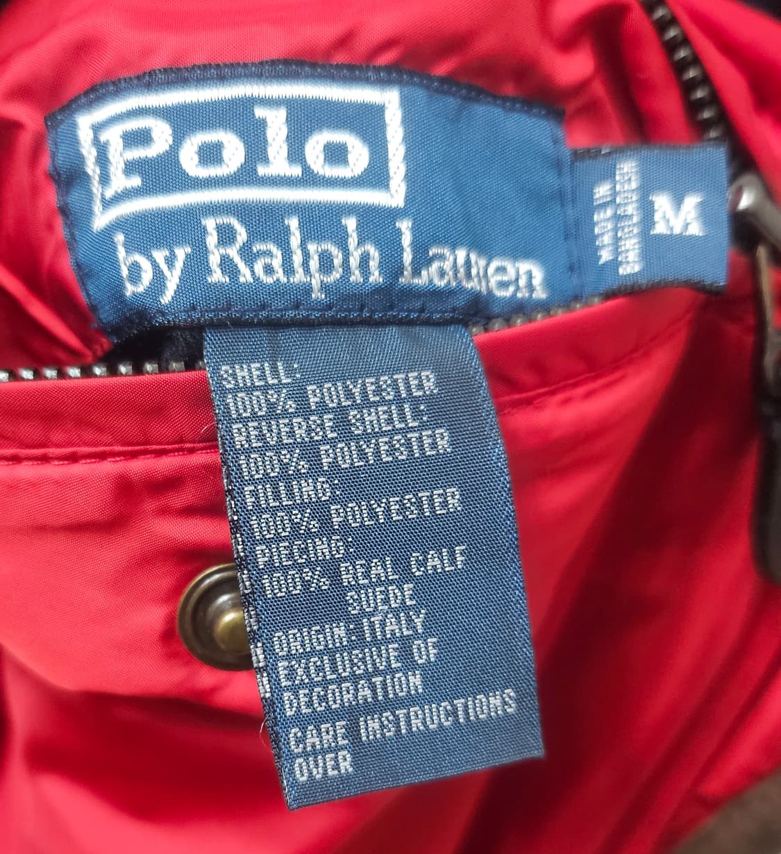 (95~100)M☆우주매물☆랄프로렌폴로빅포니 리버시블[네이비빨강]퀼팅자켓 상품이미지2