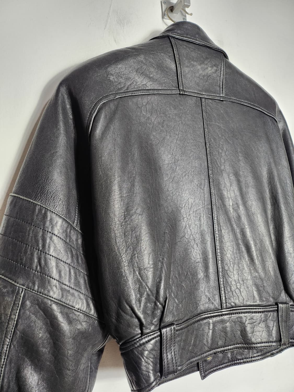 빈티지 양가죽 크롭 범버 자켓 상품이미지9