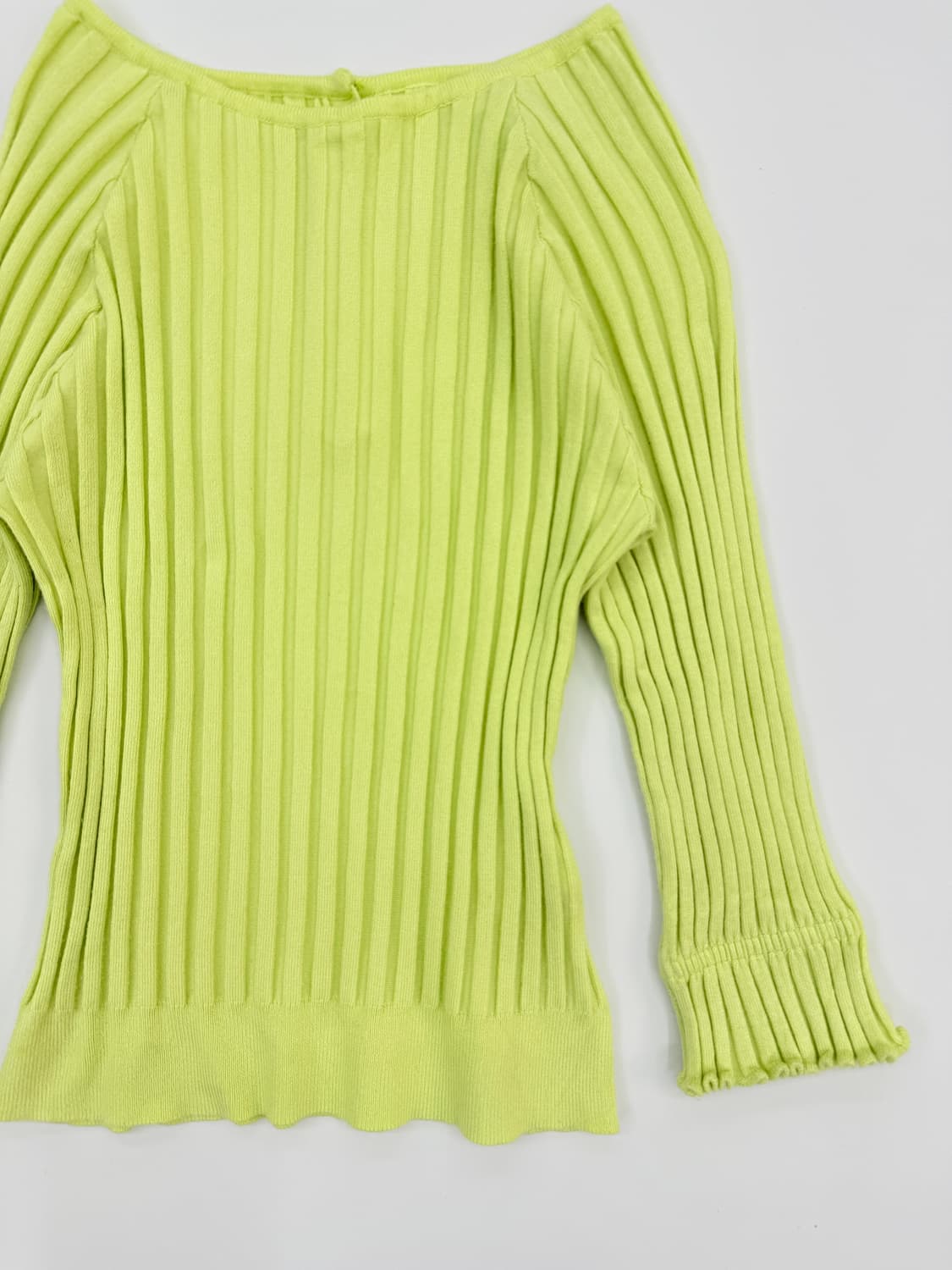 빈티지 TORRAZZO DONNA 형관 레몬 프릴 니트 상품이미지3