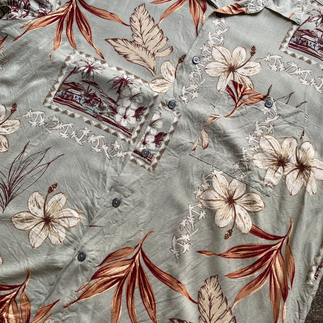 빈티지 하와이안 반팔 셔츠 상품이미지3