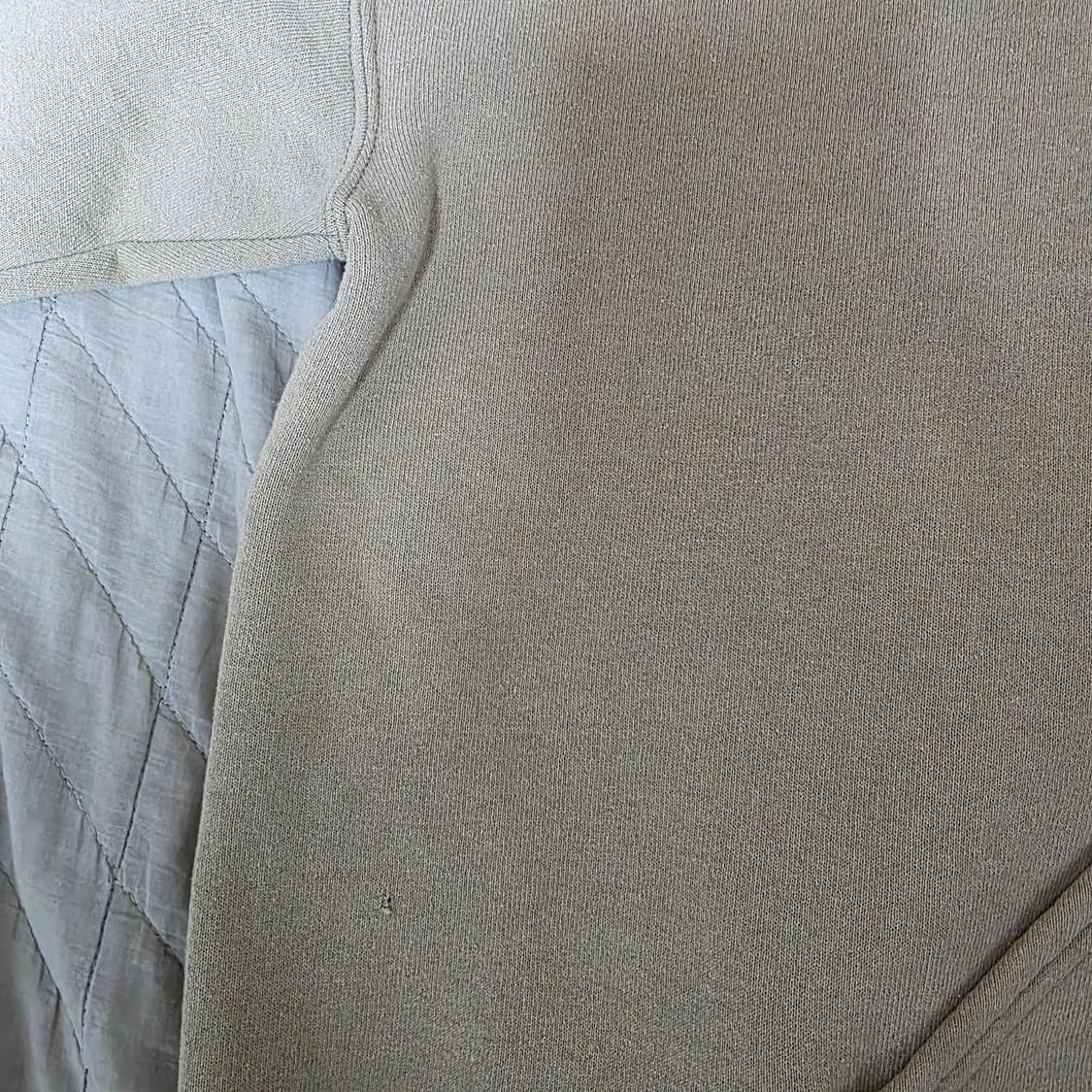 [XXL] 90s 빈티지 러셀 애슬레틱 탄, 베이지 후드집업 스몰핀홀 상품이미지4