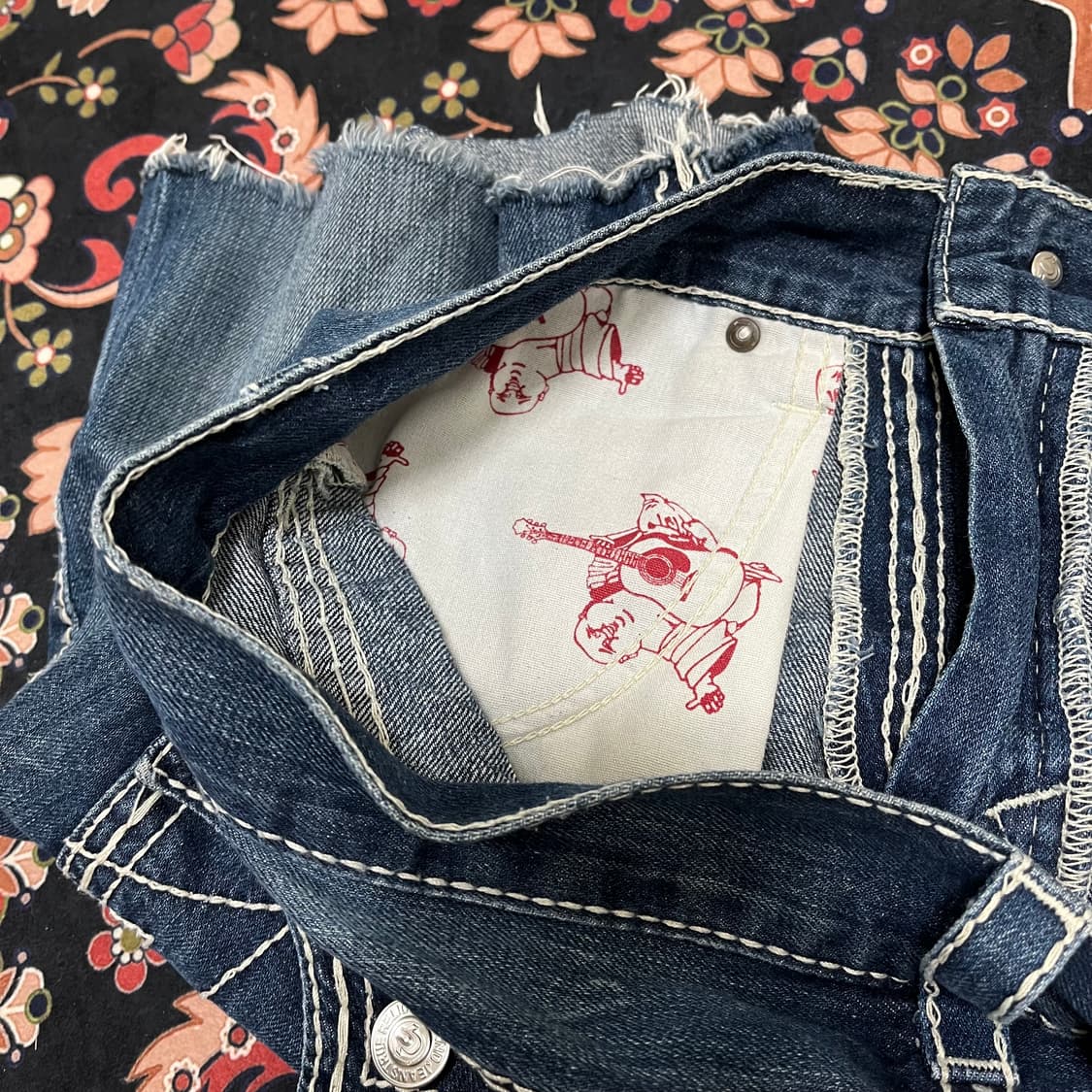 트루릴리전 데님 반바지 34 상품이미지8