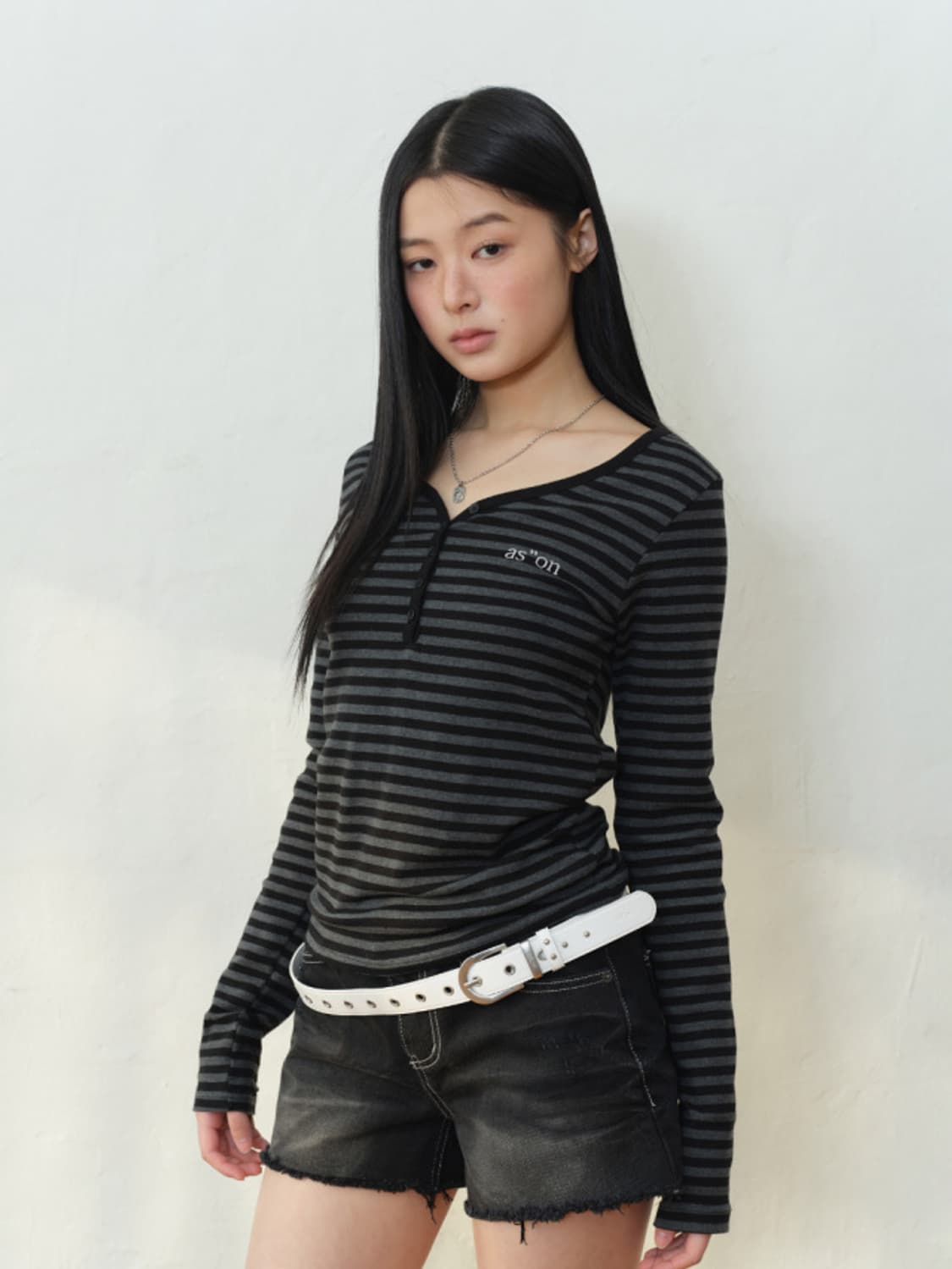 애즈온 엘렌 티 ELLEN STRIPE TEE 상품이미지2