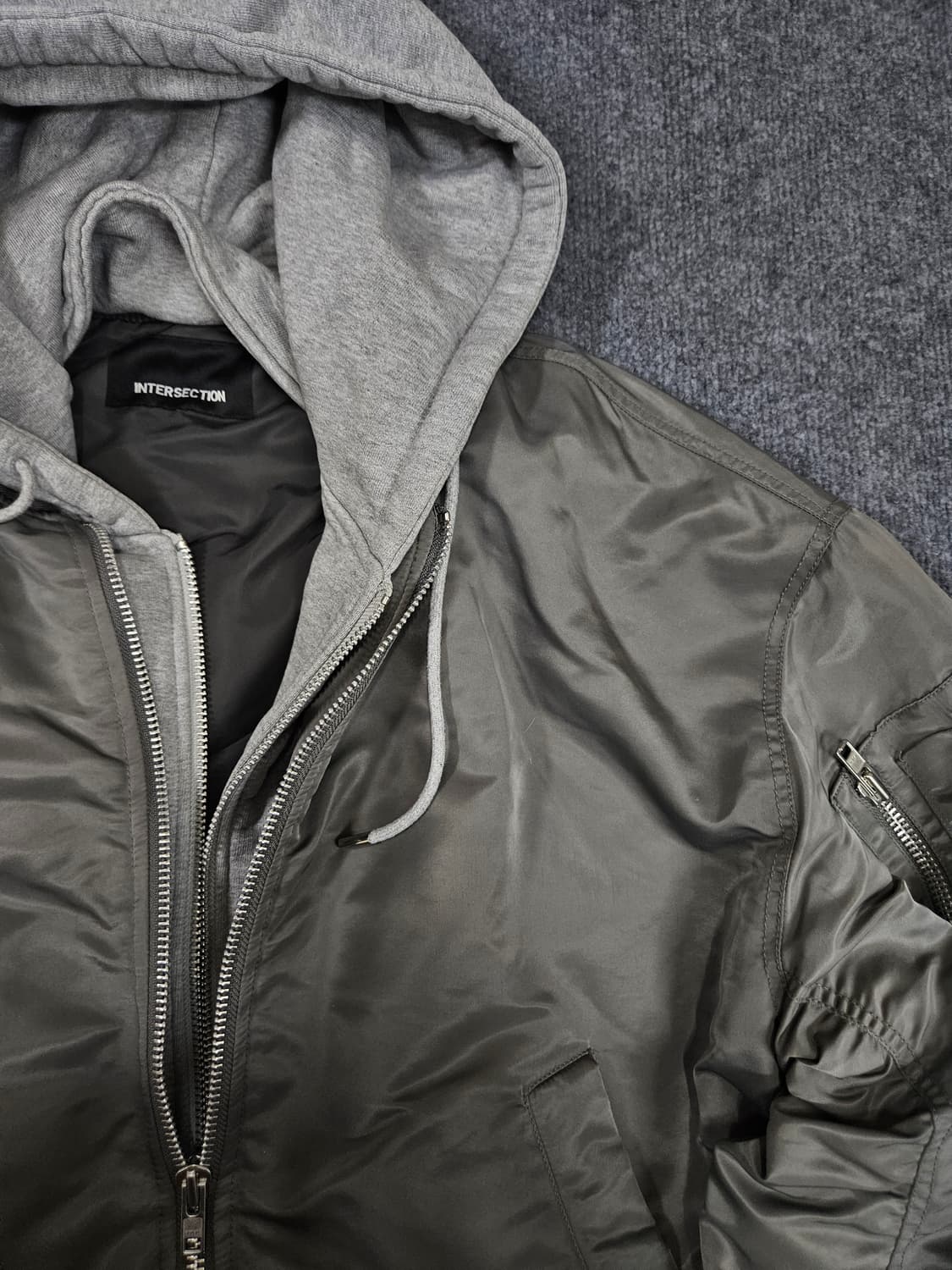 인터섹션 디테처블 후드 MA-1 항공점퍼 상품이미지2