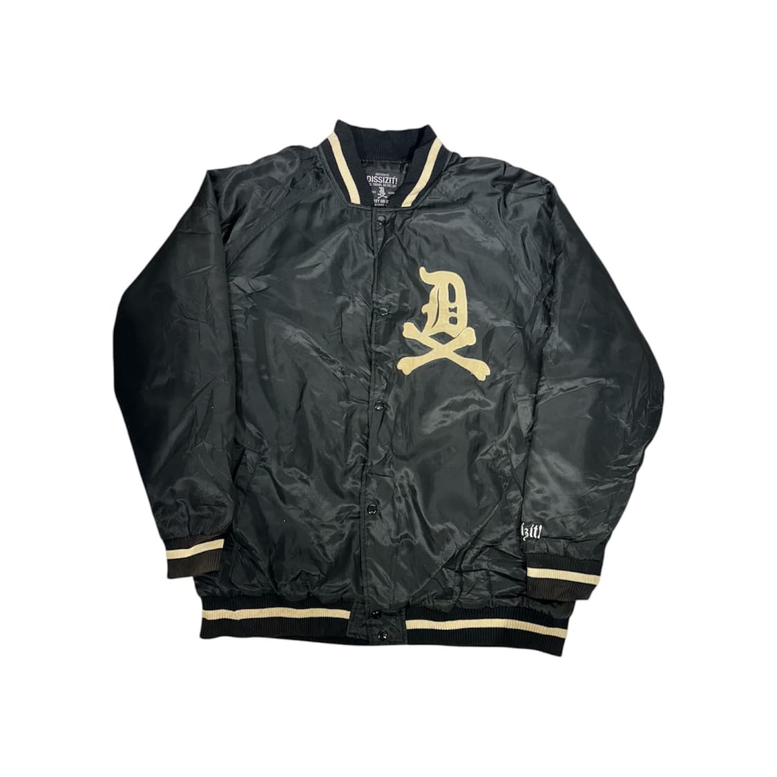 일본 빈티지 블랙 점퍼 빅 로고 자켓 XL 상품이미지2