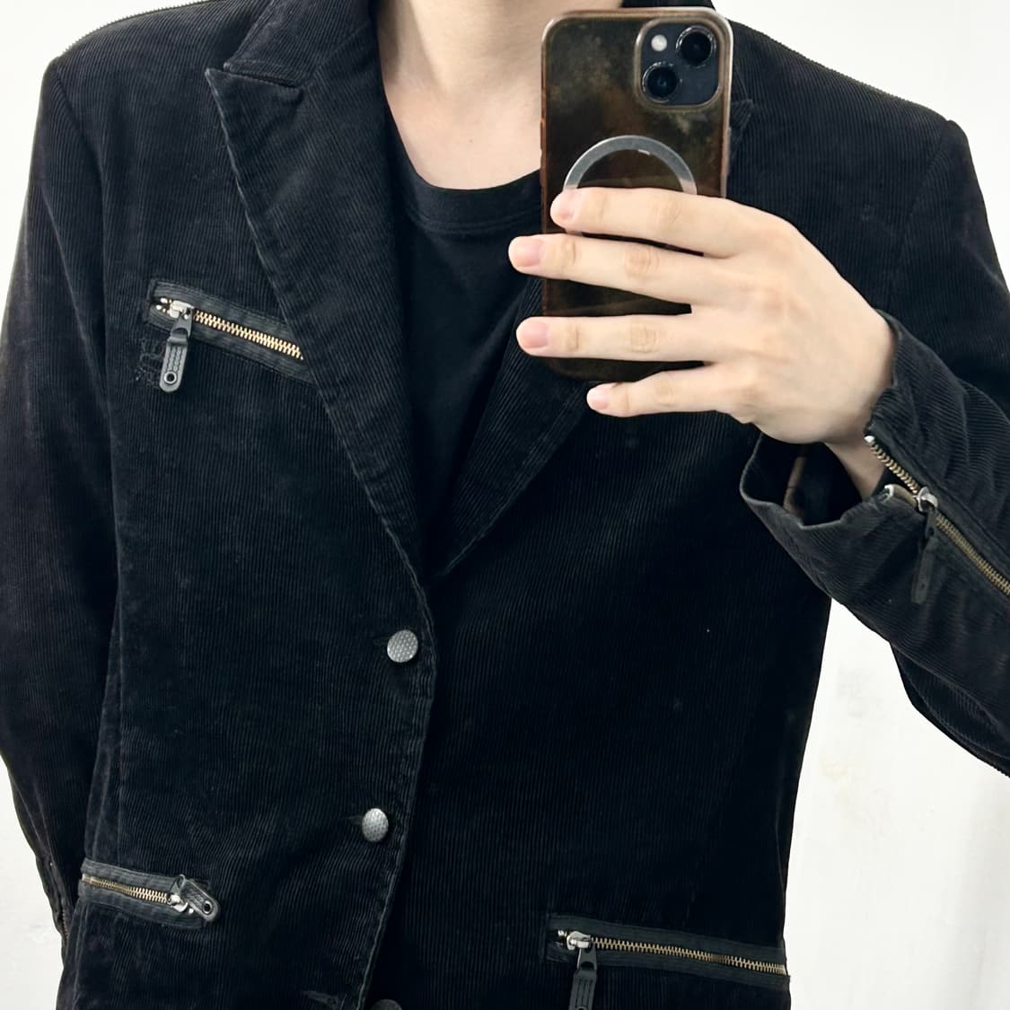 디젤 코듀로이 벨루어 테크니컬 블레이저 자켓 상품이미지4