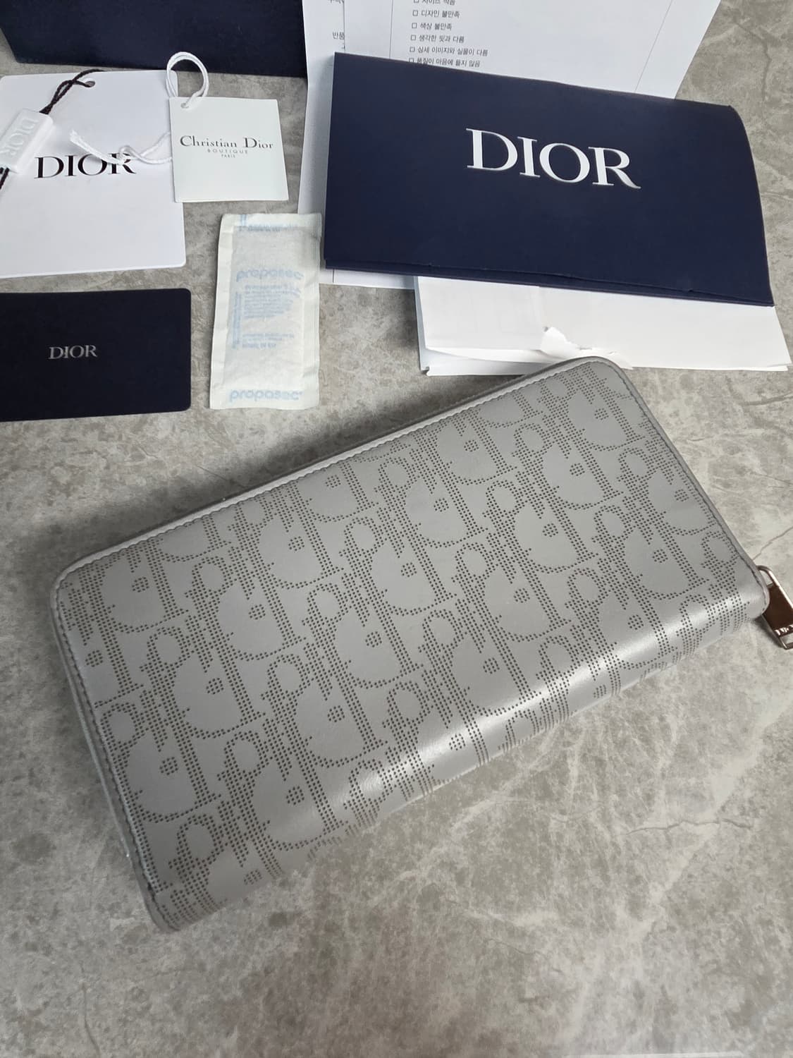 [정품] 디올 갤럭시 오블리크 지퍼돌이 장지갑 상품이미지2