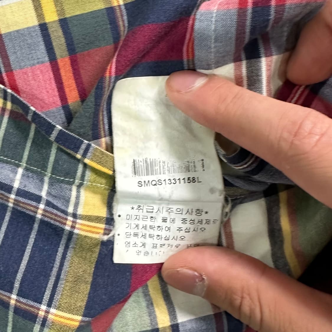 폴로 랄프로렌 타탄체크 반팔 셔츠 상품이미지5