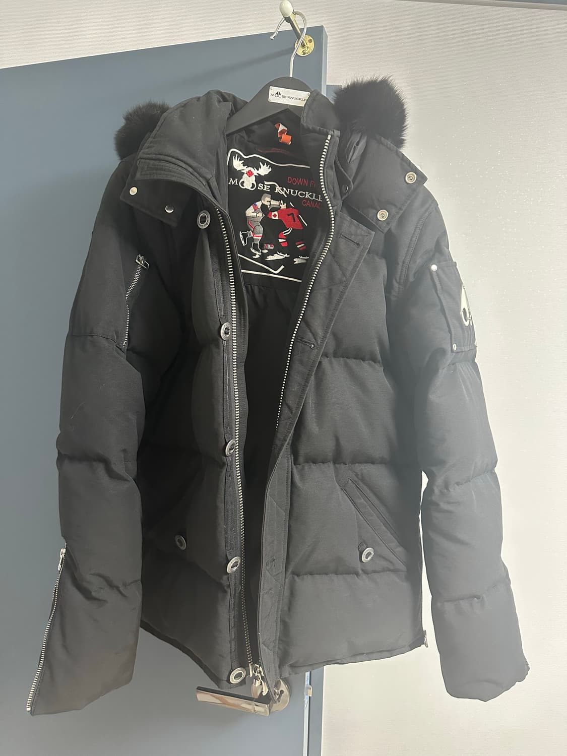 [L/백화점판]19-20FW 무스너클 쓰리쿼터 블랙 상품이미지1