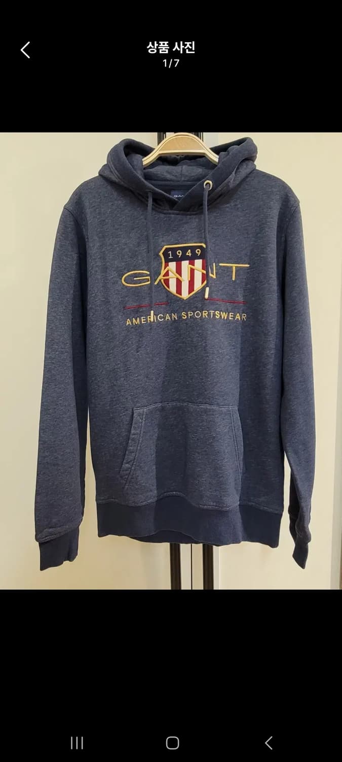 간트 GANT 기모 후드티 M사이즈 상품이미지1