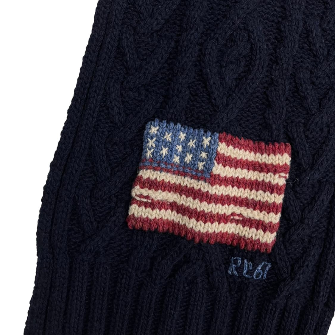 폴로 랄프로렌 성조기 네이비 니트 머플러 상품이미지6
