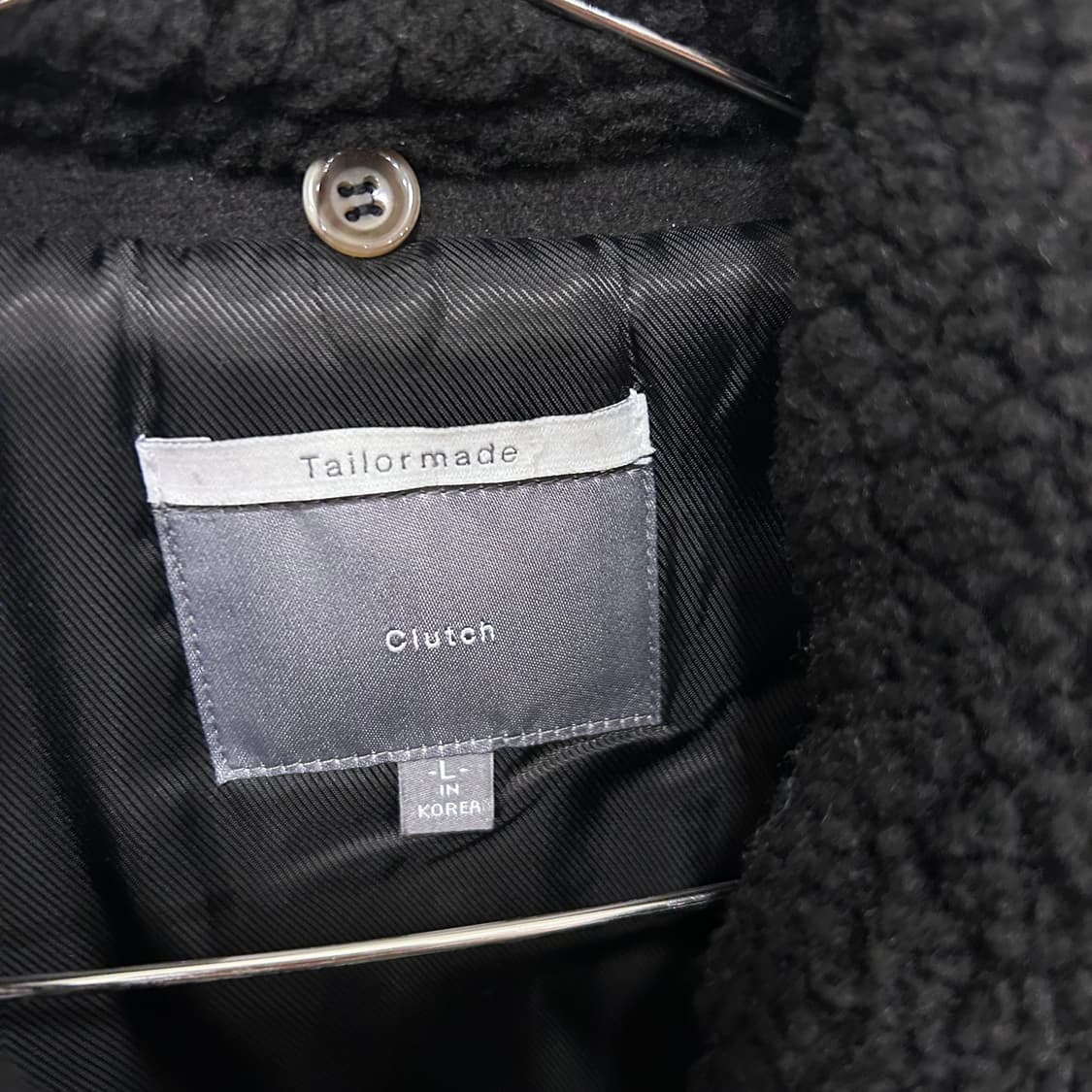클러치 테일러메이드 양털 카라 울 무스탕 상품이미지3
