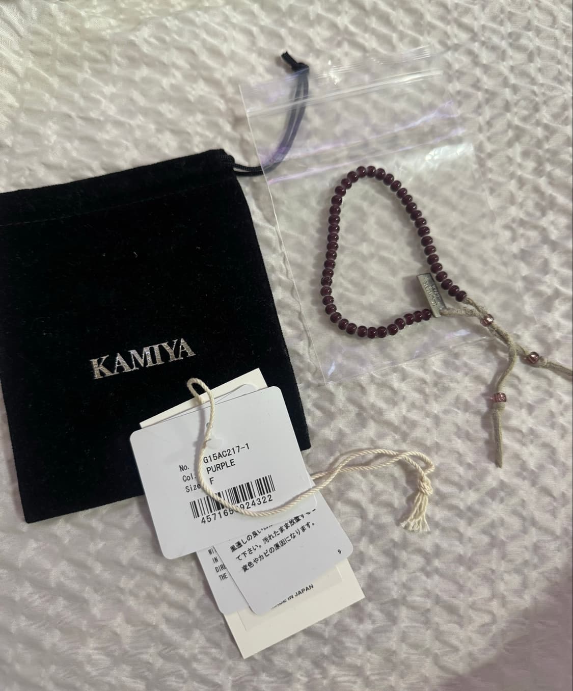 Kamiya 카미야 비즈 팔찌 Glass Bead Bracelet 상품이미지4
