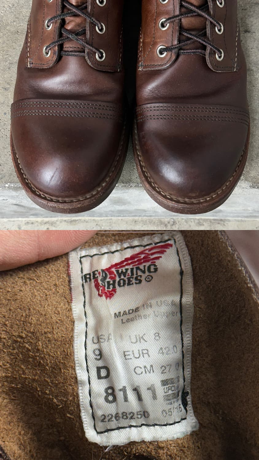 OG USA Made 레드윙 8111 아이언레인저 워크 부츠 상품이미지9