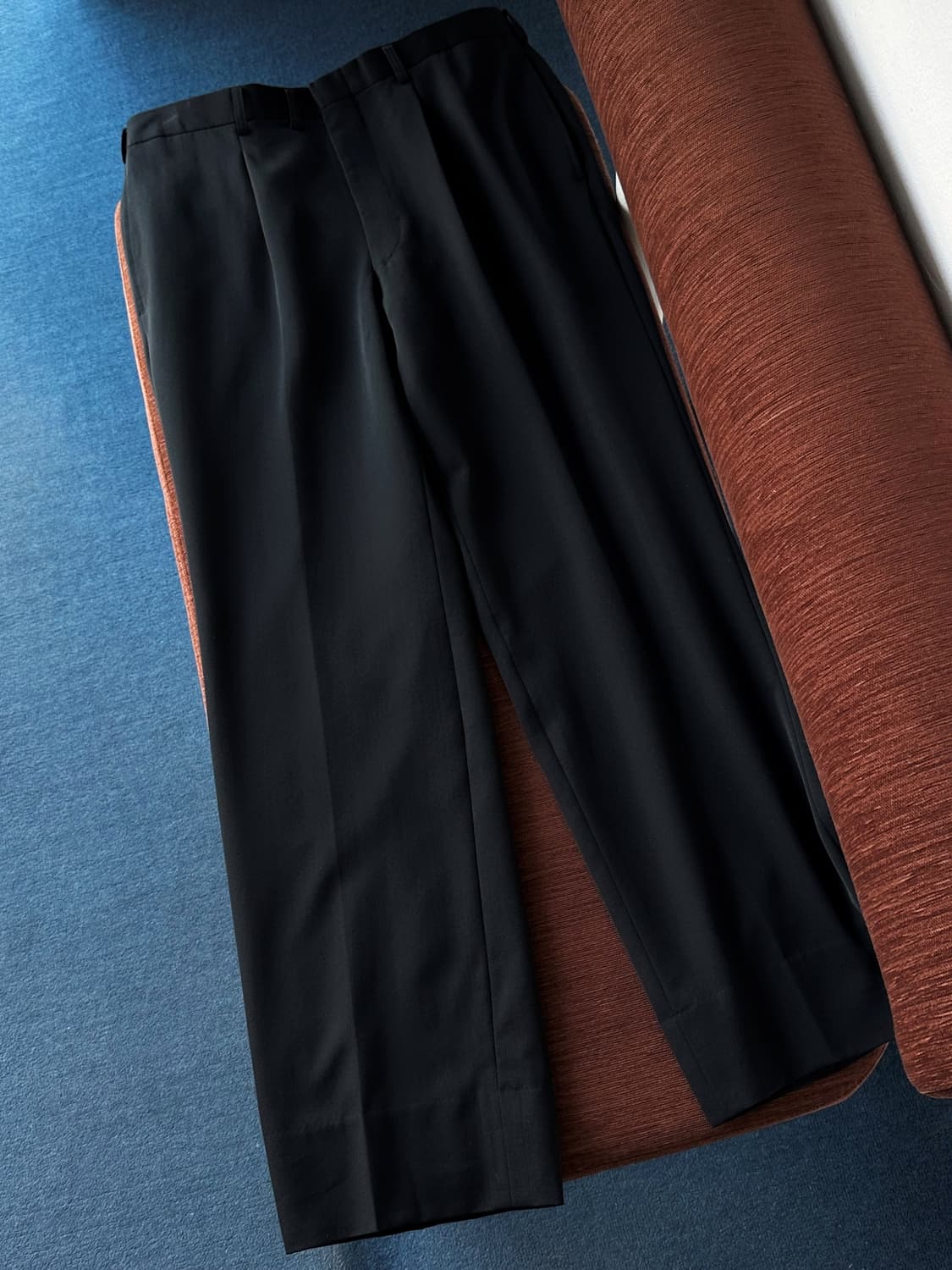 1 pleats light wool wide straight slacks 상품이미지5