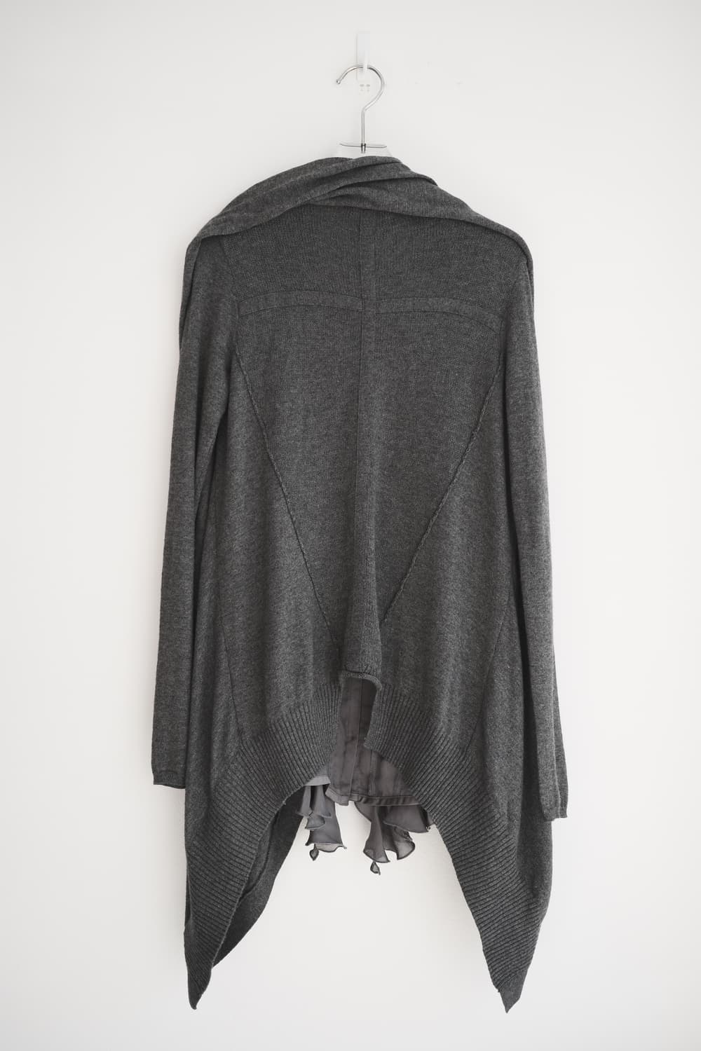 Frill docking drape cardigan 상품이미지7