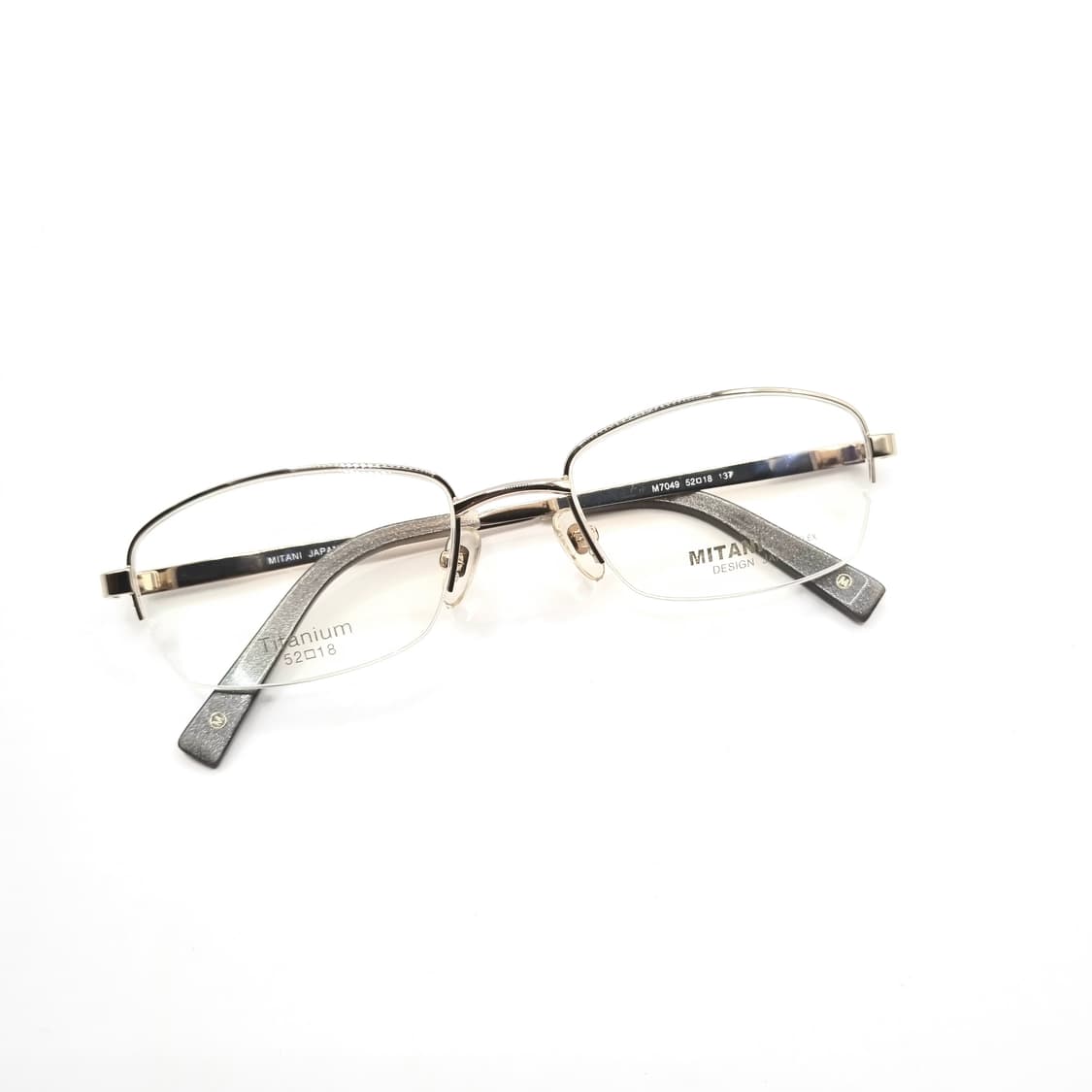 데드스탁 라운드사각 티타늄 골드 반무테 안경  333 상품이미지1