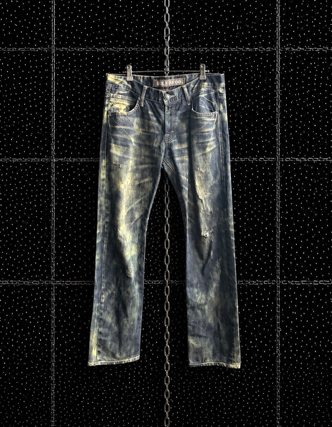 버커루 애시드 워싱 데님팬츠 상품이미지1