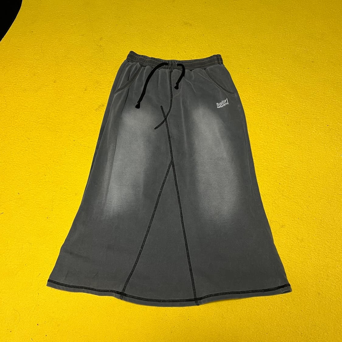 사파리스팟 워싱 데님 스웻스커트 상품이미지3