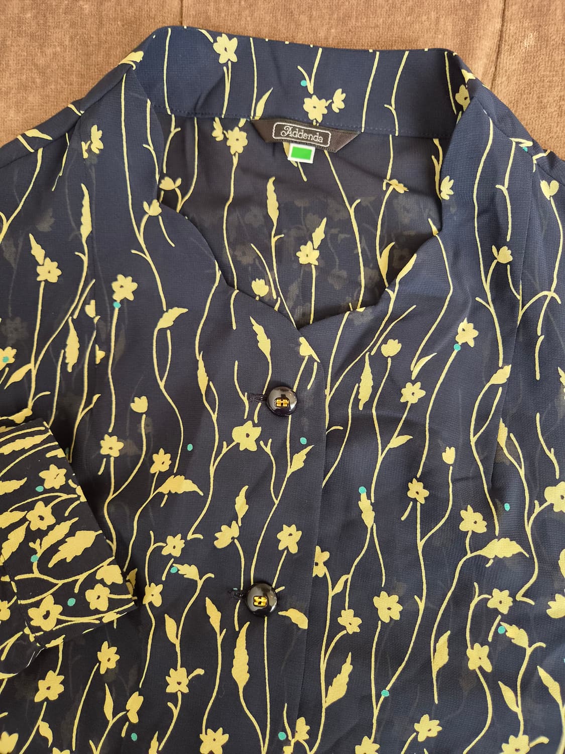 새상품)Addenda 일본 여성 플라워쉬폰블라우스 9R사이즈 상품이미지8