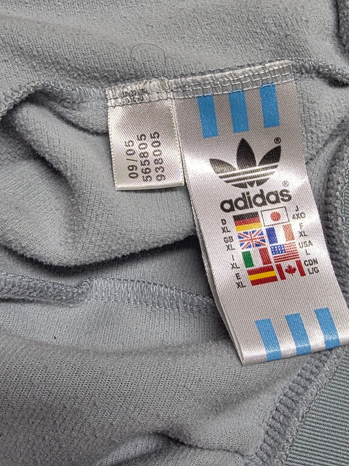 아디다스 올드스쿨 스카이블루/블루 트랙저지 XL (실측 78/60) 상품이미지5