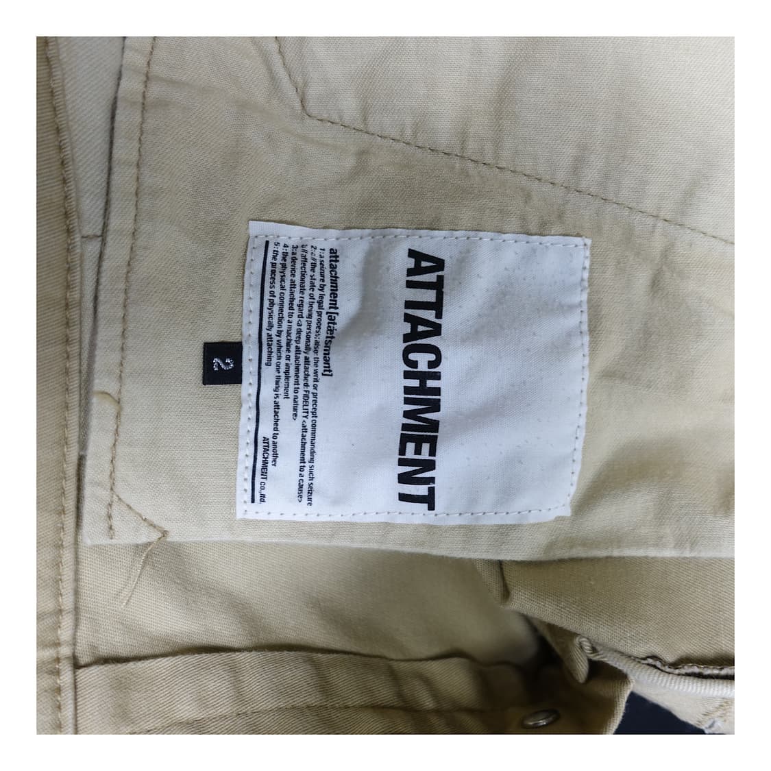 [2]ATTACHMENT 어태치먼트 치노 스트레치 J커브 스트레이트 팬츠 상품이미지8