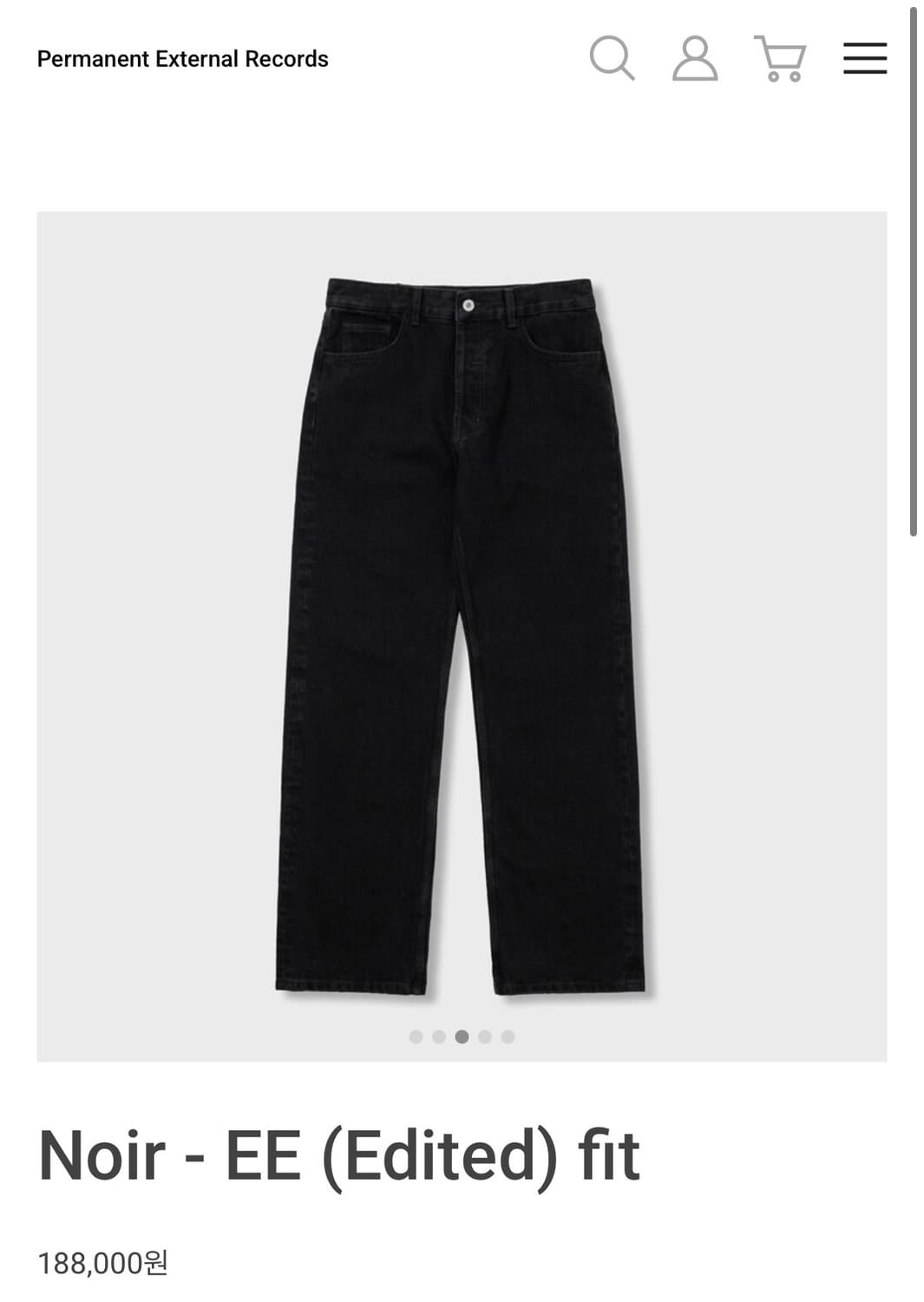 구매)Mer noir ee fit 32사이즈 상품이미지1