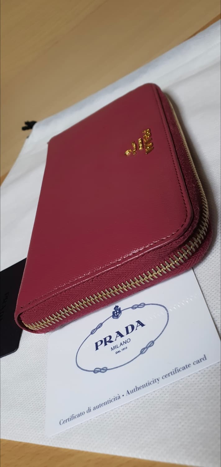 프라다 사피아노 장지갑/지갑 핑크 정품A급(보증서O) 상품이미지5