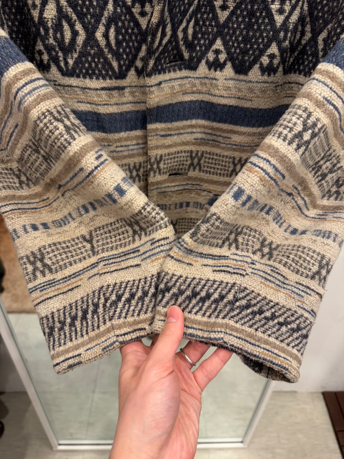 00s Vtg 빈티지 에스닉 울 자켓 상품이미지5