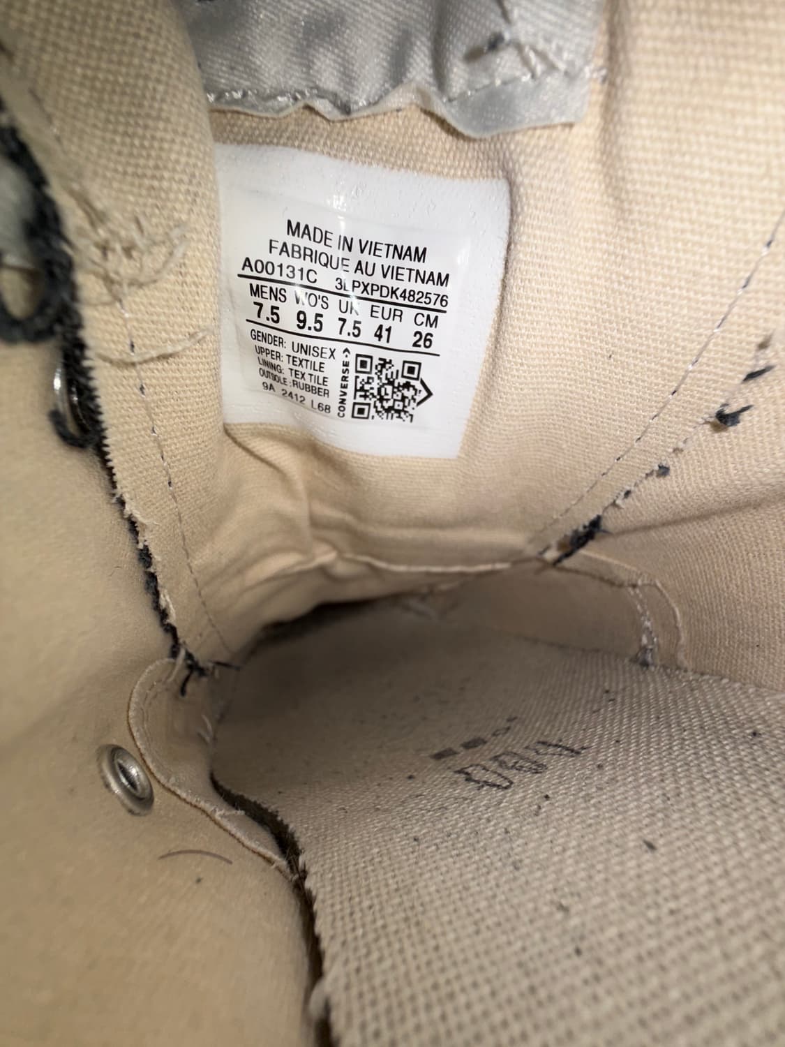 컨버스 x 다크쉐도우 다크스타 척 70 로우 블랙 상품이미지4