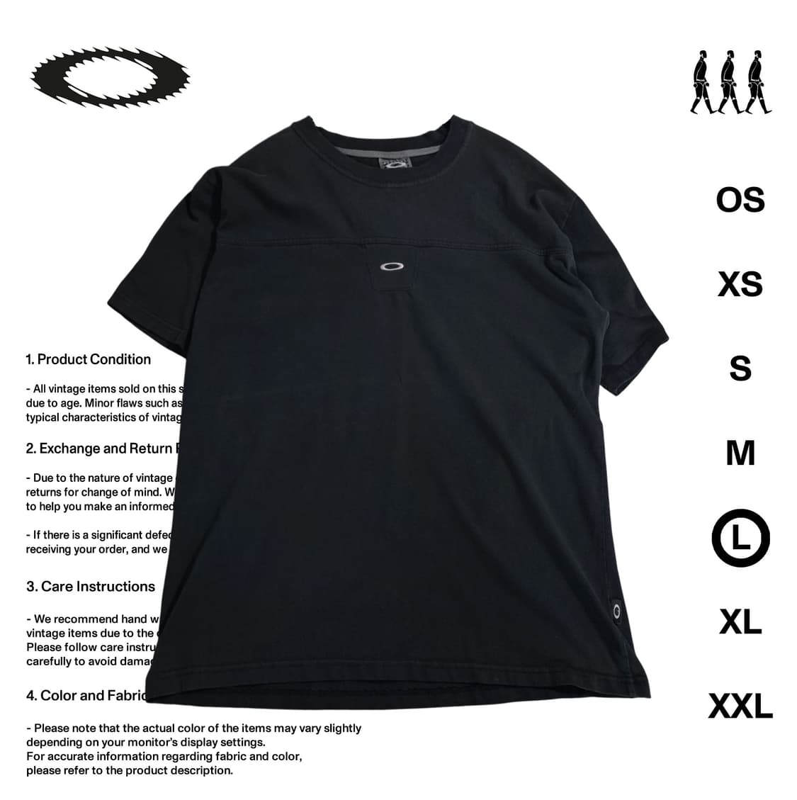 오클리 소프트웨어 90'S 반팔 티셔츠 L사이즈 상품이미지1