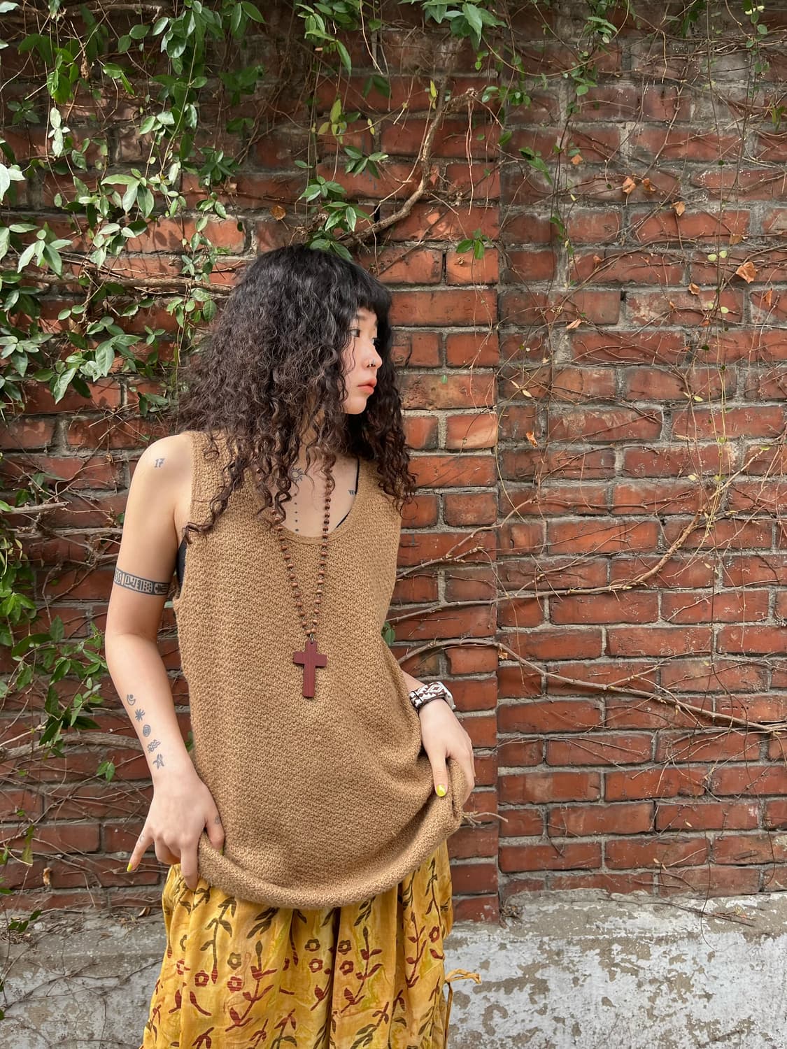 빈티지 히피 슬리브리스 상품이미지2