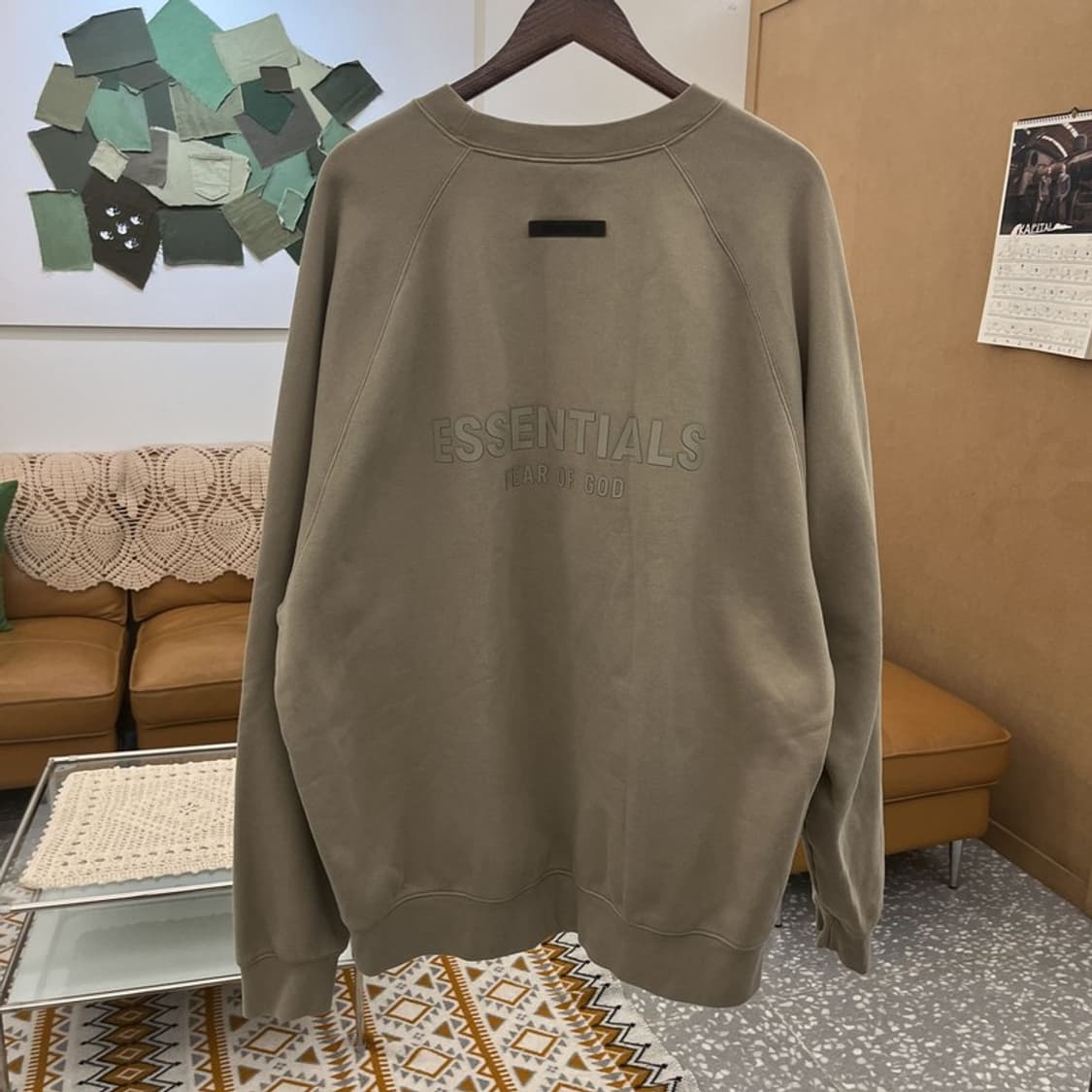 피어오브갓 에센셜 빈티지 캐주얼 오버핏 맨투맨 XL C10545 상품이미지4