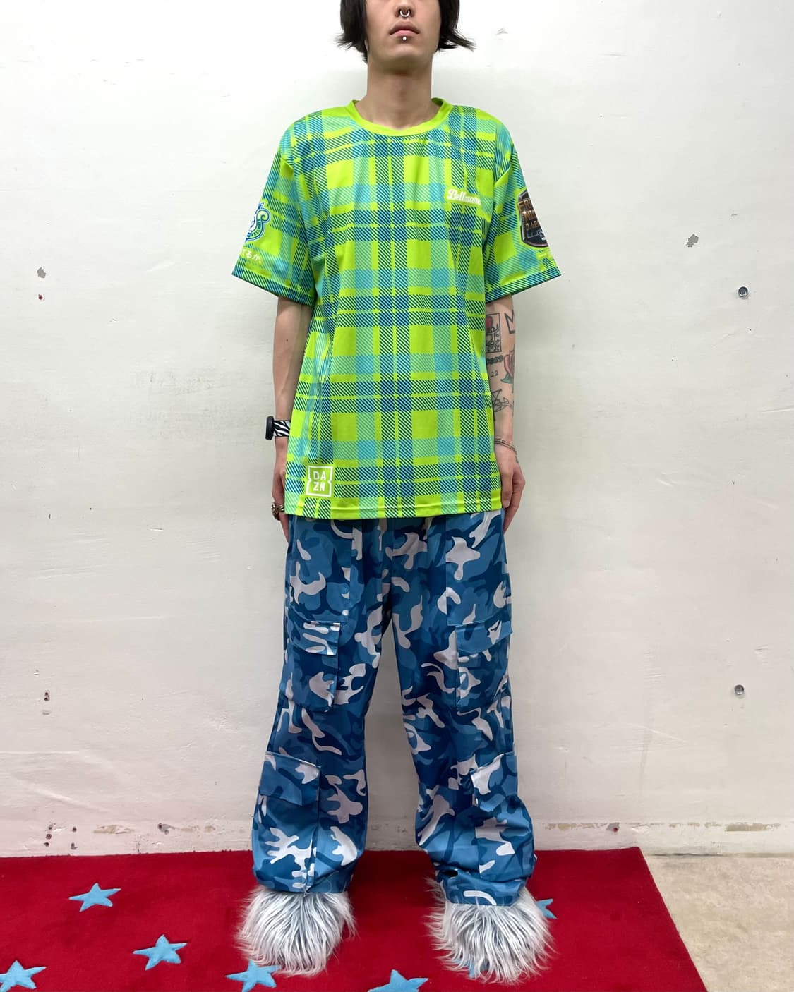 Green Checkered 12 Activity T-Shirt  상품이미지5