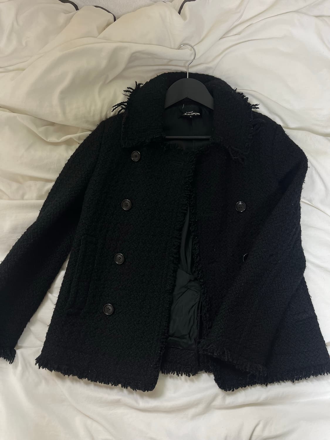 Tricot comme des garcons 트위드 더블 자켓 상품이미지2