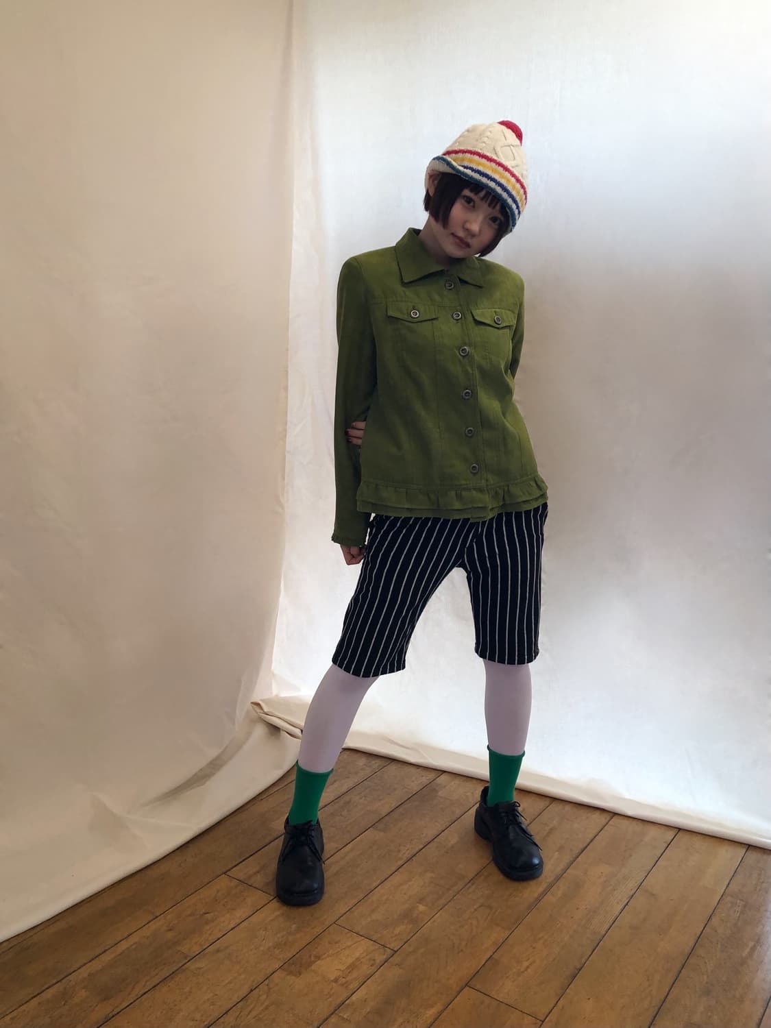 stripe half pants 상품이미지2