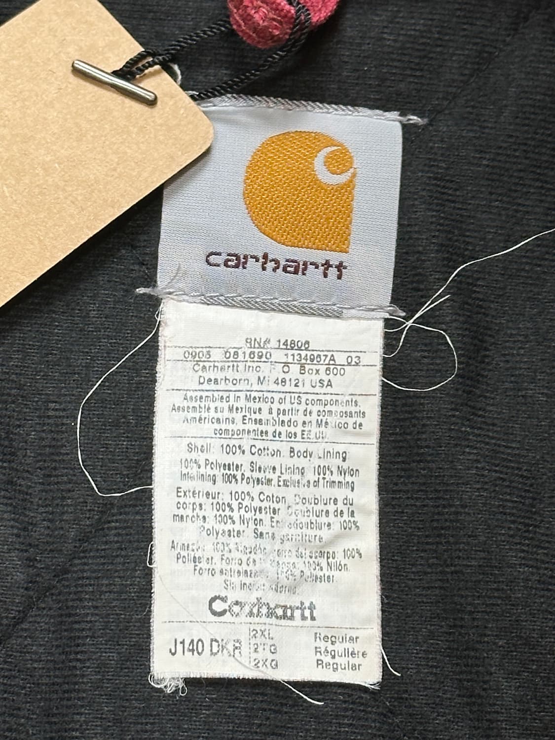 00's OG 칼하트 J140 액티브 자켓 칼하트 DKR CRI 상품이미지9