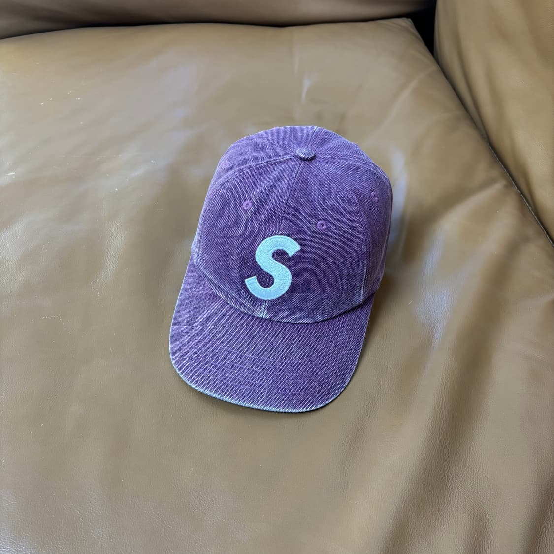 슈프림 S로고 6패널 볼캡 모자 피그먼트 퍼플 상품이미지1
