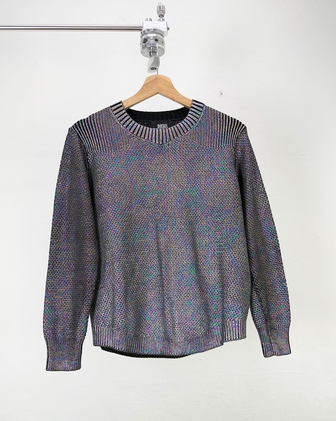 디젤 홀로그래미 벨베틴 라운드 니트 스웨터 상품이미지1