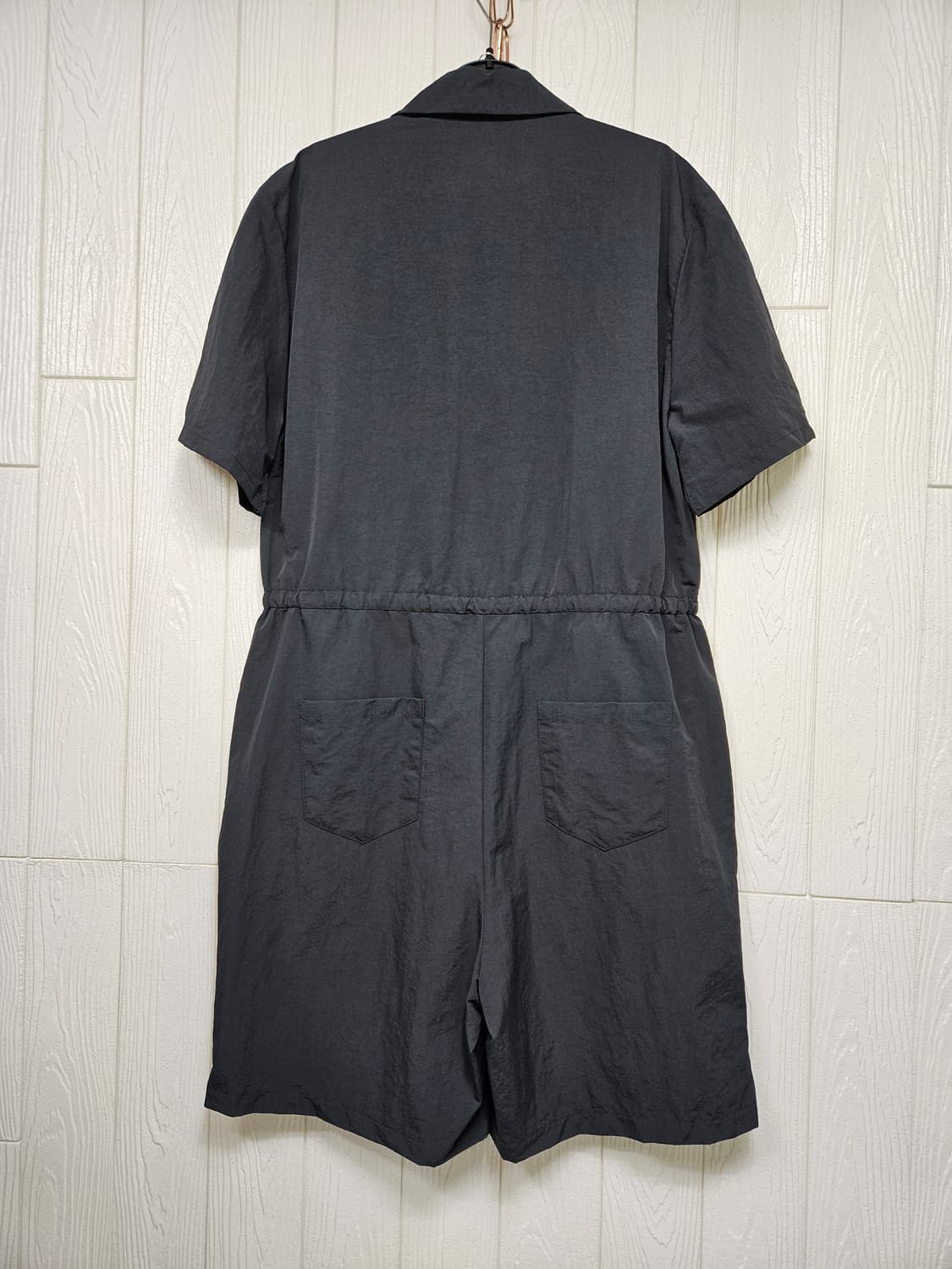 블랙 바스락스트링 점프수트  상품이미지4