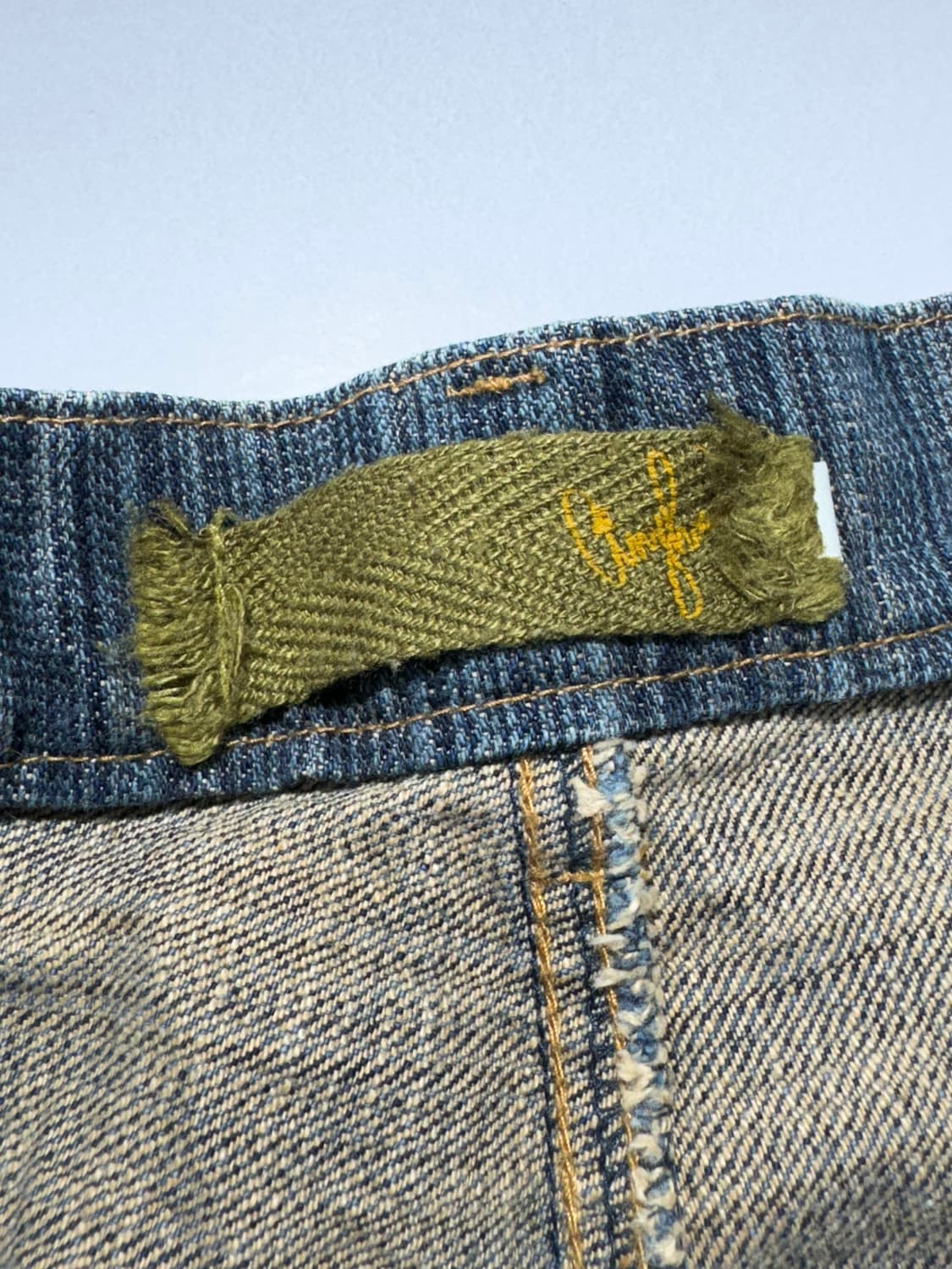 JPN 라인 디테일 데님 팬츠  상품이미지3