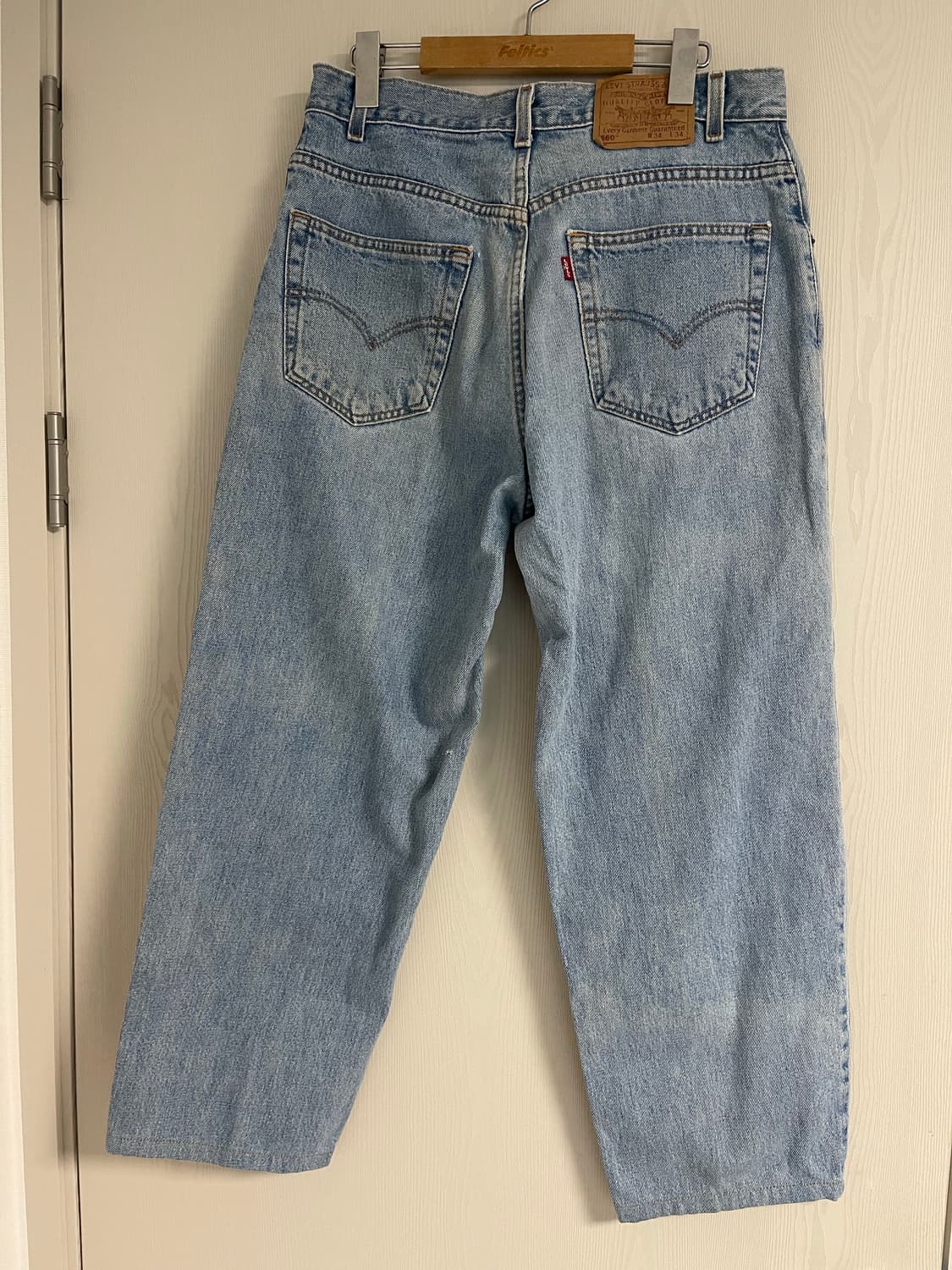 리바이스made in USA 560연청 데님청바지 34/34(기장수선) 상품이미지4