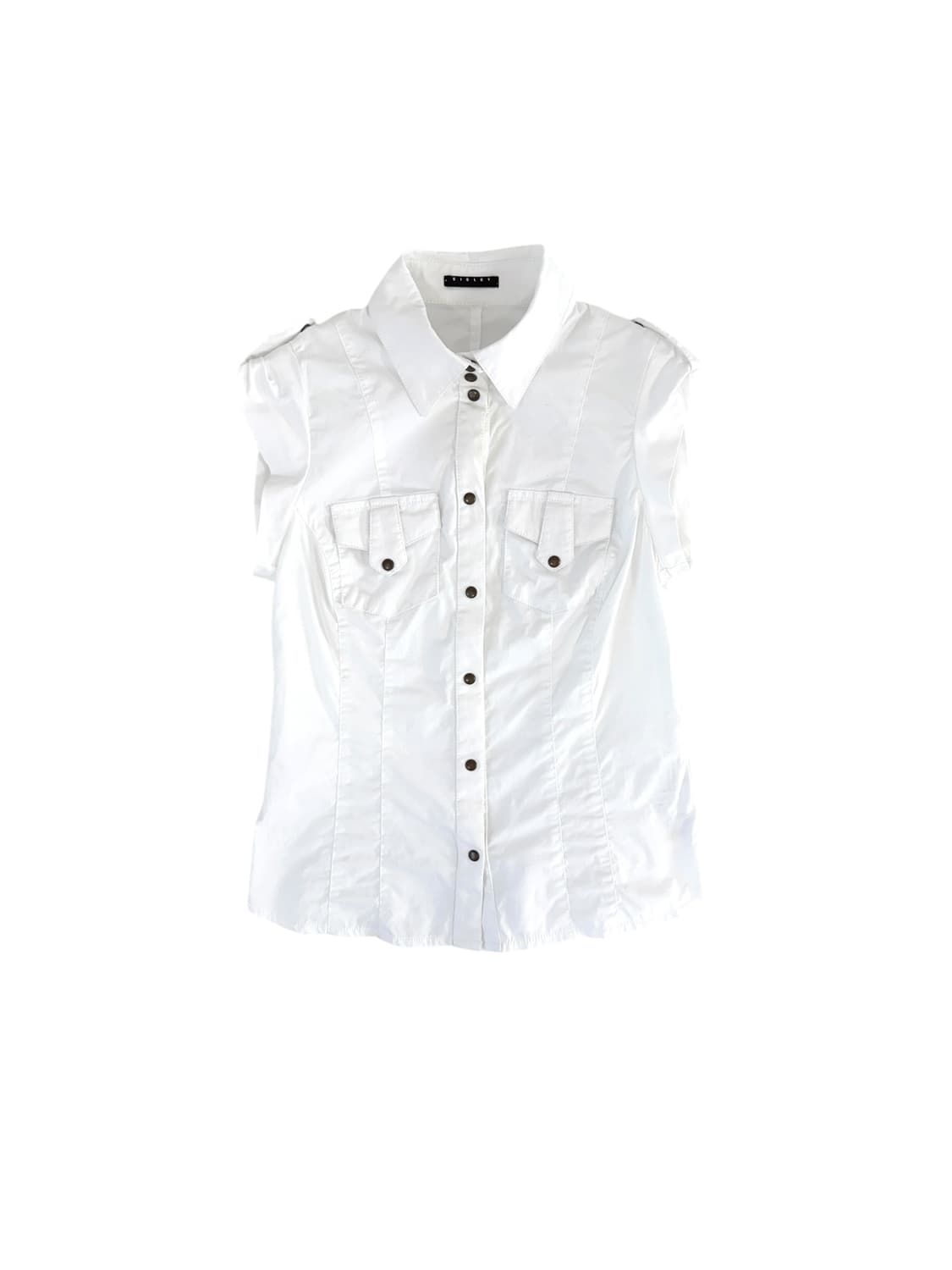 시슬리 화이트 포켓 셔츠 s 상품이미지1