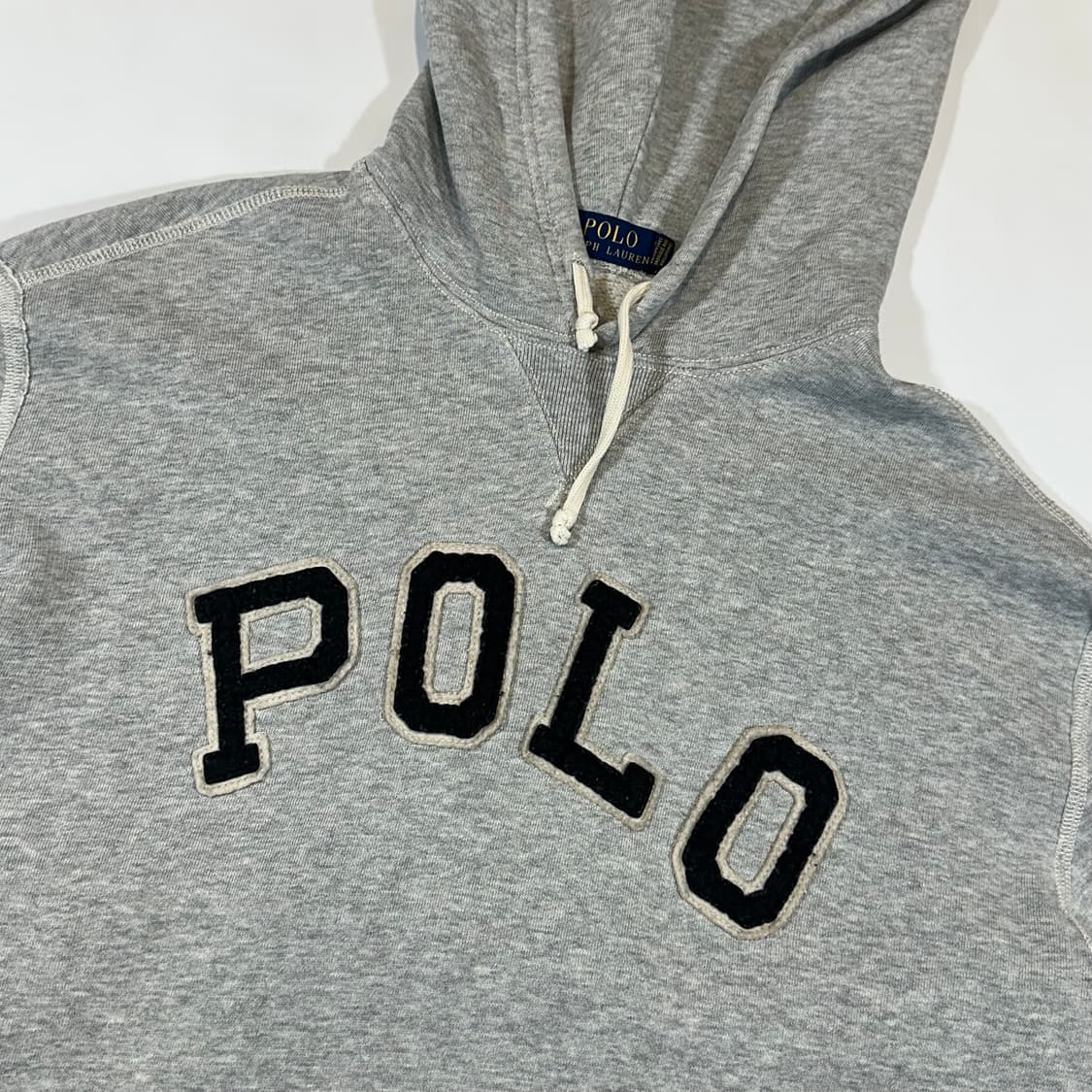 폴로 랄프로렌 아치로고 그레이 후드티 상품이미지2
