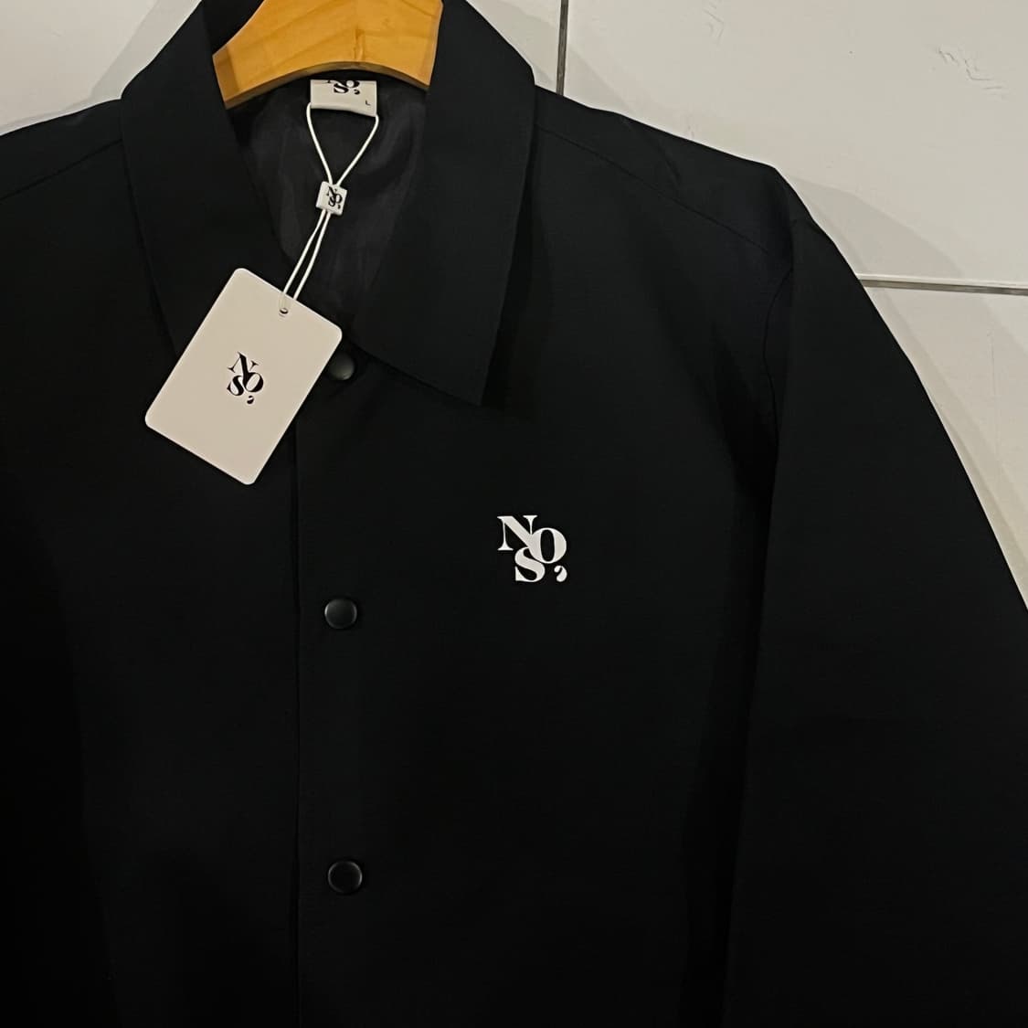 NOS7 블랙 백로고 코치자켓 상품이미지4