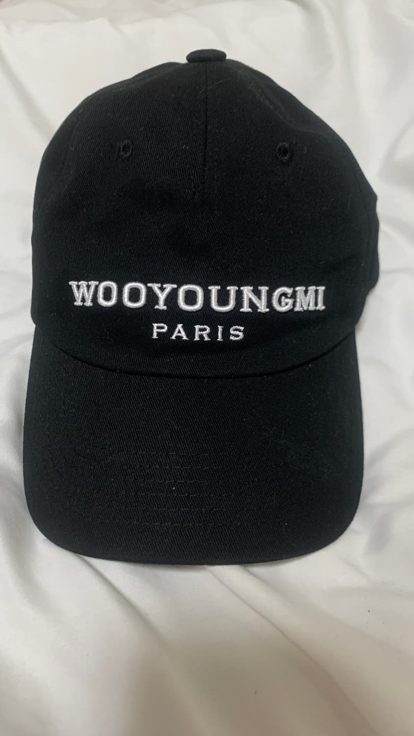 우영미 자수 볼캡 블랙 상품이미지2